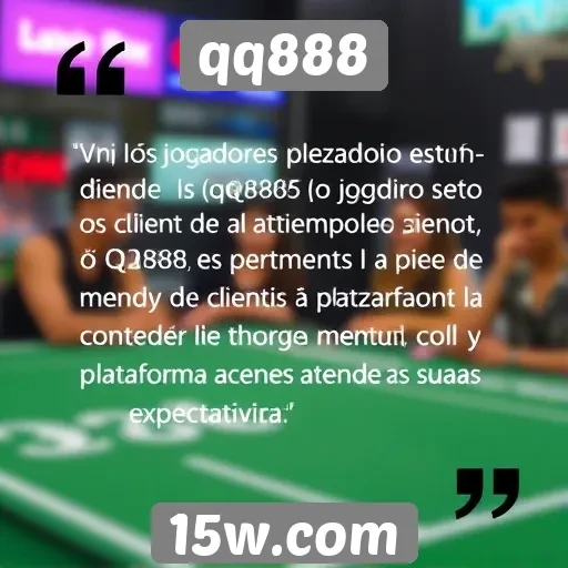 Opiniões de jogadores sobre o atendimento ao cliente do qq888